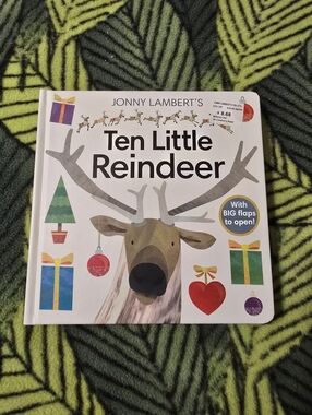 Ten Little Reindeer Board Book - White